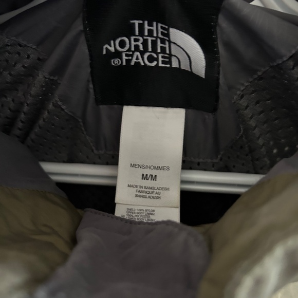 Men's North Face Full Zipper Jacket Greeny/Brown & White - Size Medium - Picture 3 of 3